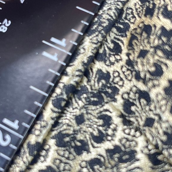 NWT ANN TAYLOR Factory Signature Womens 12 Gold Metallic Straight Ankle Pants - Picture 5 of 10